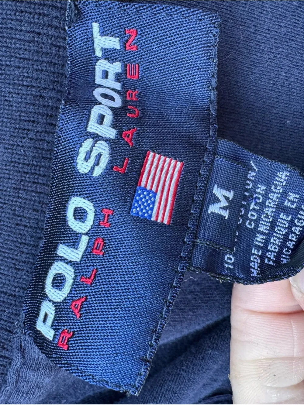 Ralph Lauren Navy Polo with Red Pony Logo
